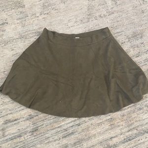 Mini skater style Full Tilt skirt, olive color